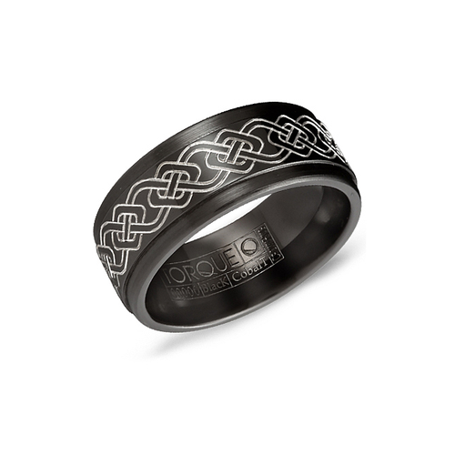 Torque Black Cobalt Wedding Band CBB-0023