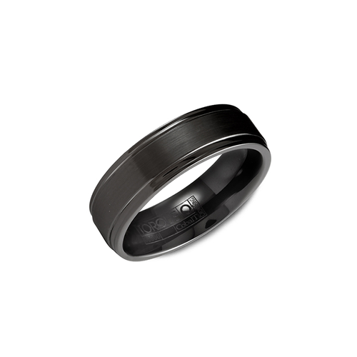 Torque Black Cobalt Wedding Band CBB-0003 | Adlers Jewelers
