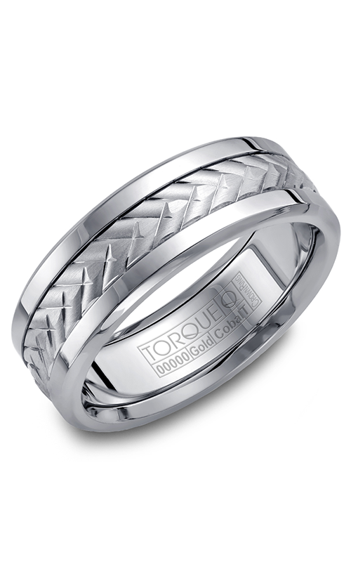 Torque Wedding Band Cobalt and Gold CW007MW75