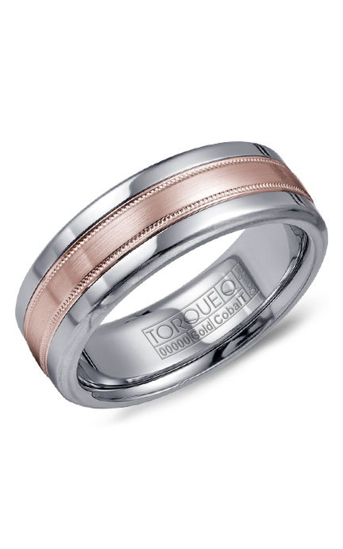 Torque Cobalt and Gold Wedding Band CW020MR75