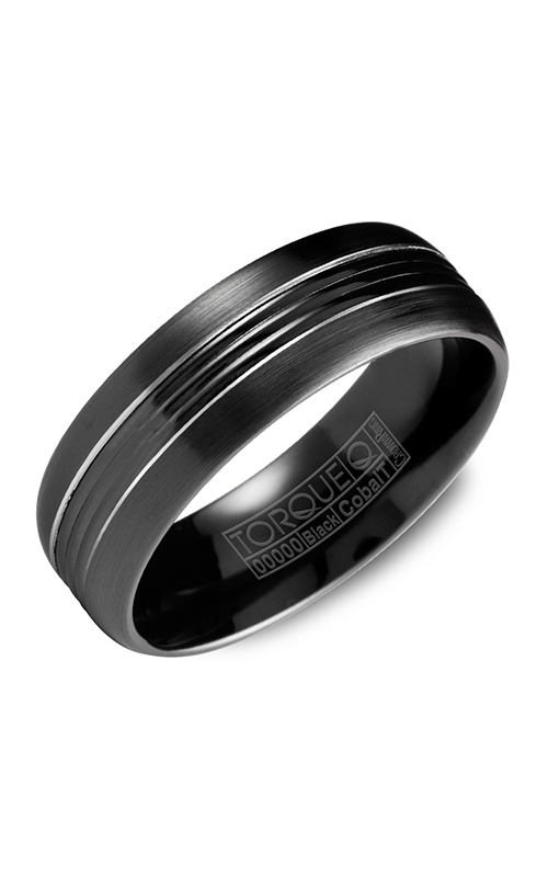 Torque Wedding Band Black Cobalt CBB-7029