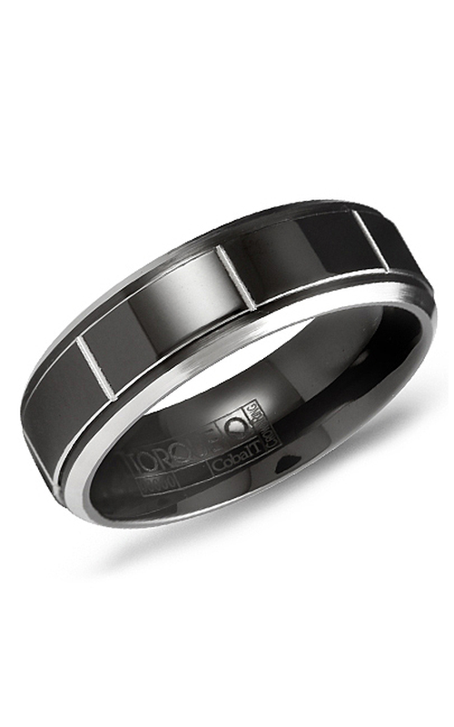 Torque Wedding Band Black Cobalt CBB-7028