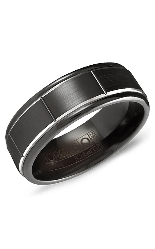 Torque Wedding Band Black Cobalt CBB-7031