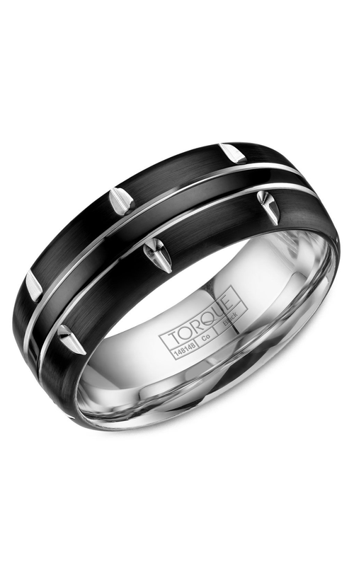 Torque Wedding Band Black Cobalt CBB-8001