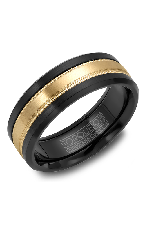 Torque Wedding Band Black Cobalt and Gold CB035MY75