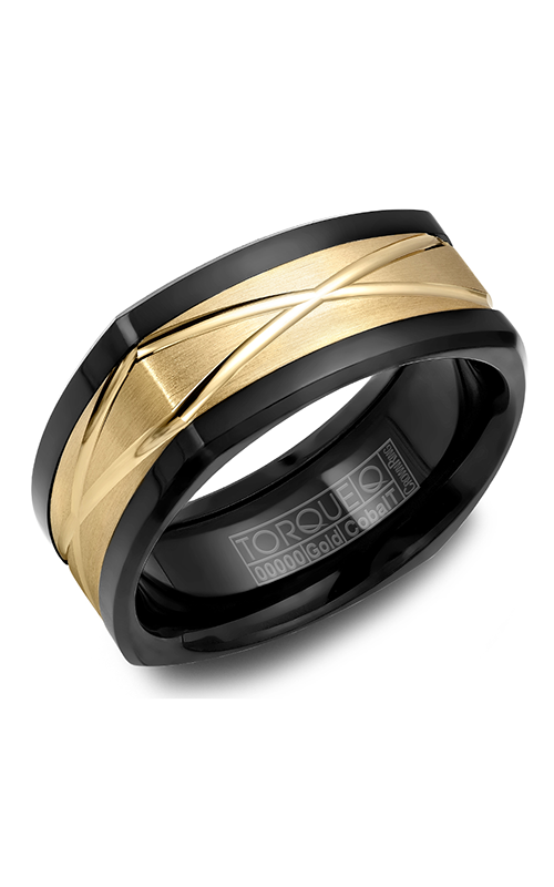 Torque Wedding Band Black Cobalt and Gold CB077MY9