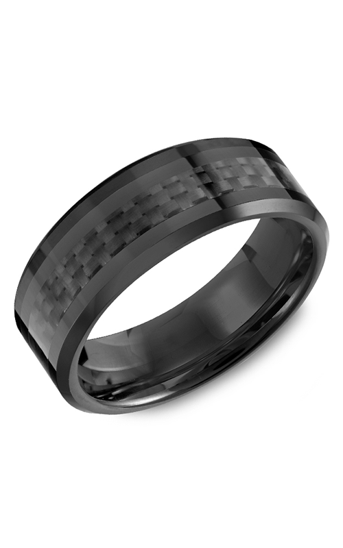 Torque Wedding Band Black Ceramic TU-0030
