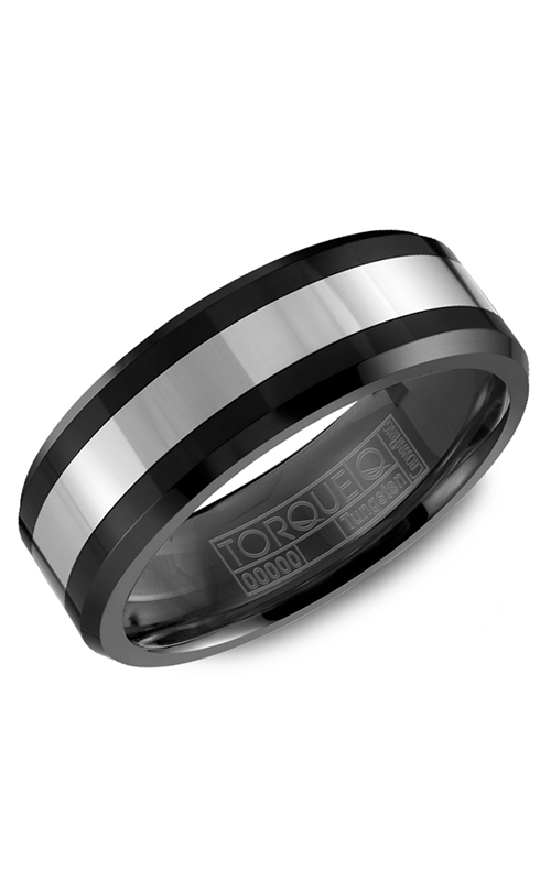 Torque Wedding Band Black Ceramic TU-0031
