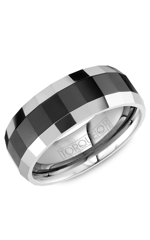 Torque Wedding Band Black Ceramic TU-0032