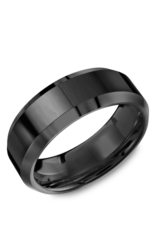 Torque Wedding Band Black Ceramic TU-0037