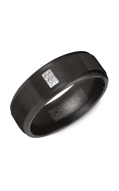 Torque Wedding Band Black Titanium TI-0063