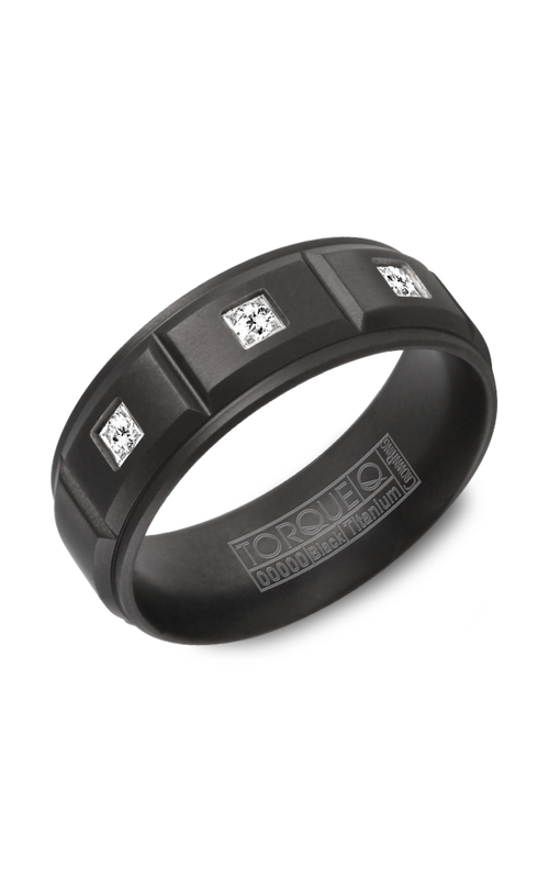 Torque Wedding Band Black Titanium TI-0065