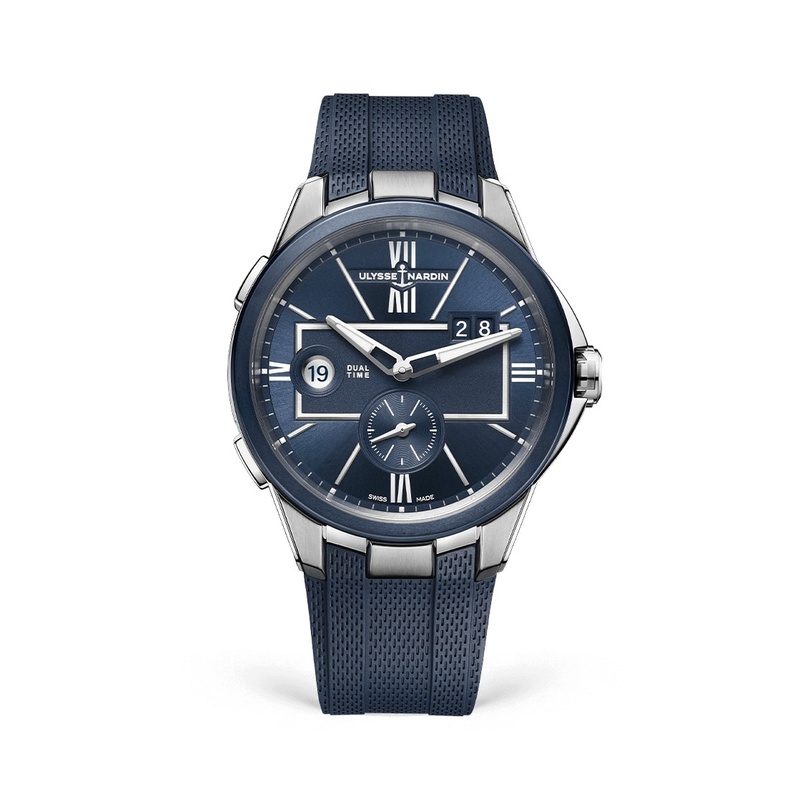 Blast Dual Time 42mm Stainless Steel - Blue Alligator Strap