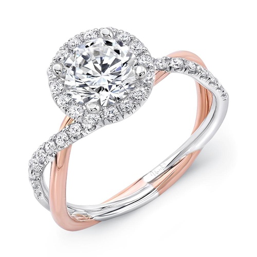 Uneek Engagement Ring Infinity SM817RDWR-6.5RD