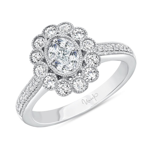 Uneek Engagement Ring Petals LVRG3103W