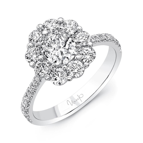 Uneek Engagement Ring Petals LVS1015CU