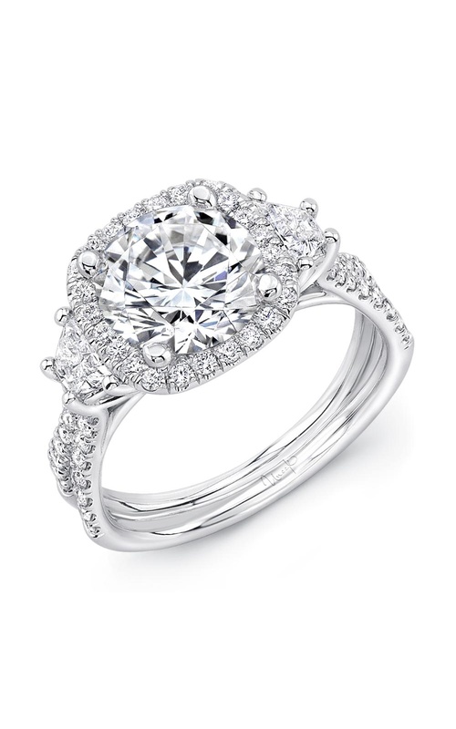 Uneek Silhouette Engagement Ring LVS983CU-8.2RD