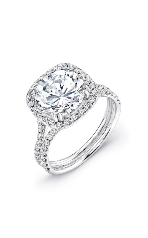 Uneek Silhouette Engagement Ring LVS852