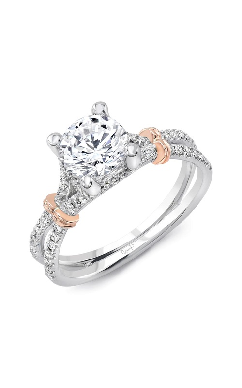 Uneek Silhouette Engagement Ring LVS965BWR-6.5RD