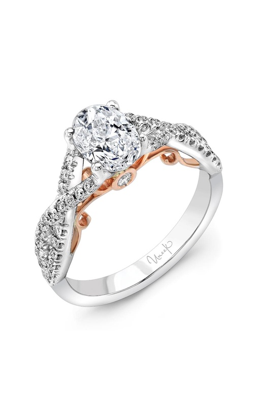Uneek Amore Engagement Ring A102WR-7.5X5.5OV