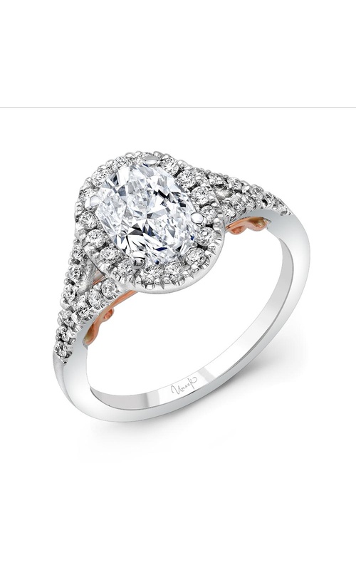 Uneek Amore Engagement Ring A104WR-7.5X5.5OV