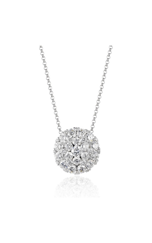 Luvente 14K White Gold Necklace N02187-RD.W
