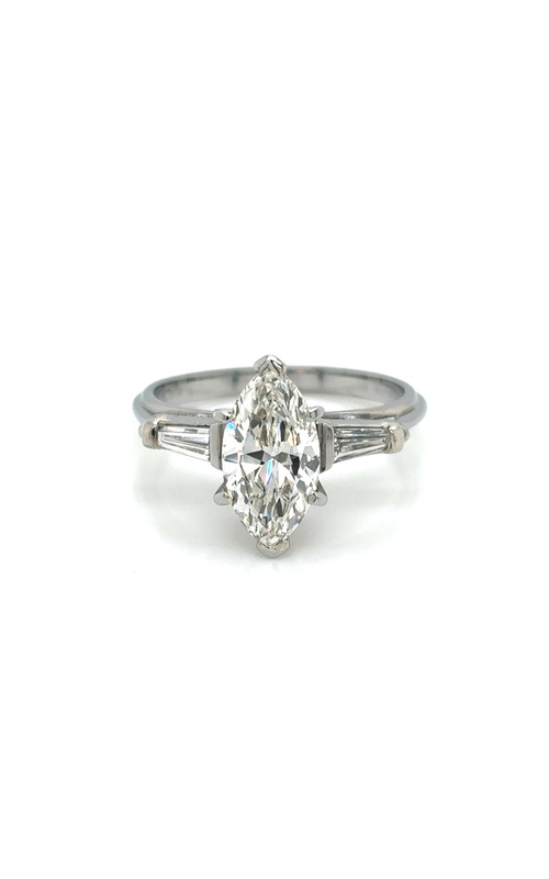 18kwg 1.34ct Natural Marquise Diamond Ring