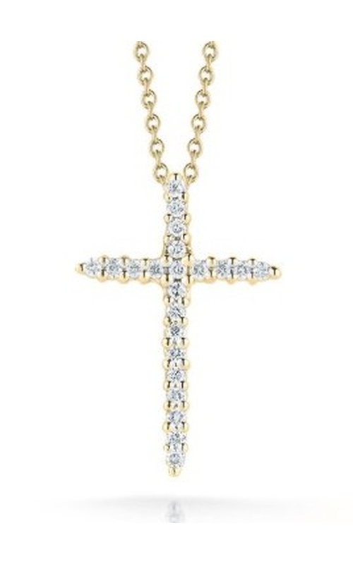 Roberto Coin Tiny Treasures Diamond Sliver Cross Necklace