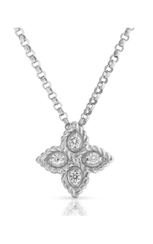 Roberto Coin Princess Flower Small Diamond Necklace
