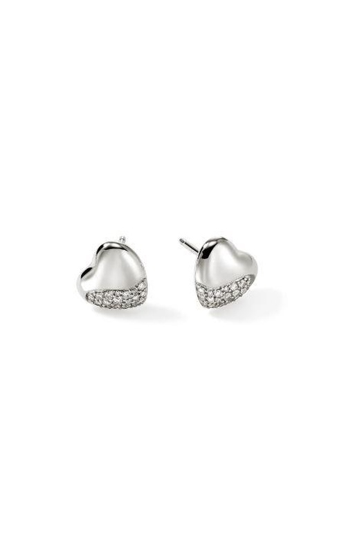 John Hardy Pebble Heart Earrings