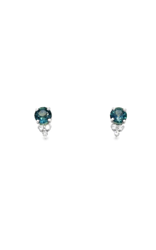 Untreated Montana Sapphire Earrings