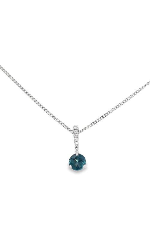 1.11ct Untreated Montana Sapphire Pendant
