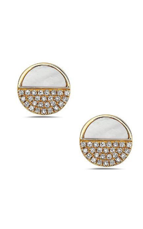 Mother of Pearl & Diamond Earrings