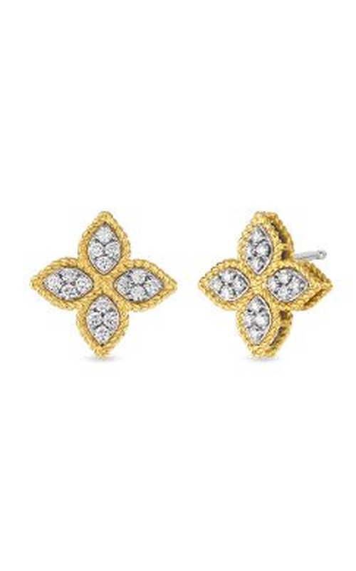Roberto Coin Diamond Flower Earrings