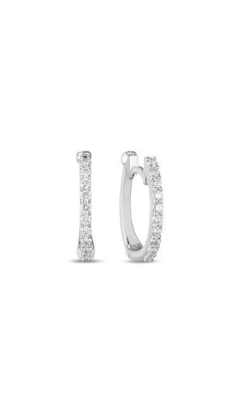 Roberto Coin Pave Diamond Hoop Earrings Roberto Coin Pave Diamond Hoop Earrings