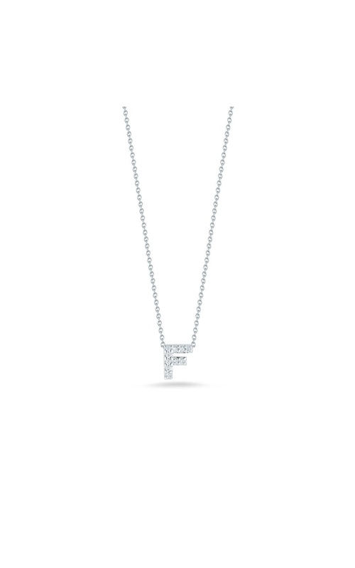 Roberto Coin Diamond Love Letter 'F' Necklace