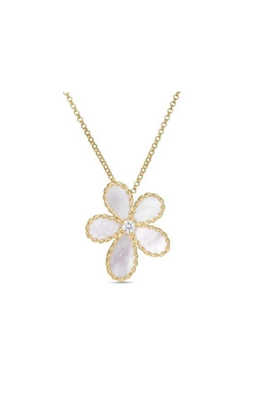 Roberto Coin Flower Mother of Pearl Necklace