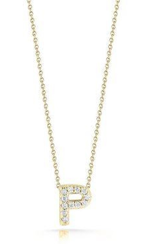 Roberto Coin Diamond Initial Necklace