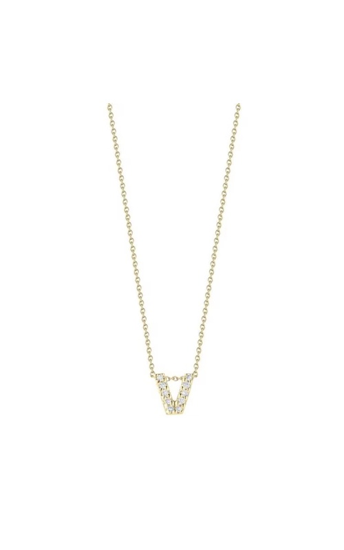 Roberto Coin Diamond Initial Necklace