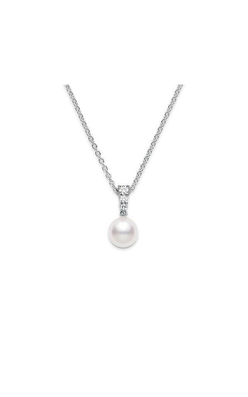 Mikimoto Diamond and Pearl Drop Pendant