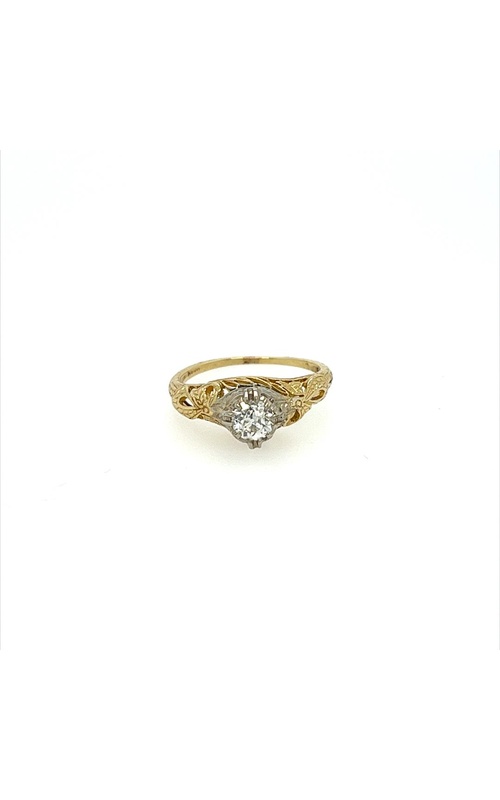 Old European cut diamond ring