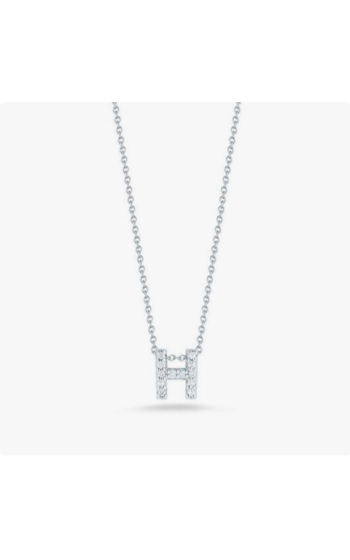 Roberto Coin Diamond Love Letter 'H' Necklace