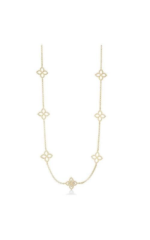Roberto Coin Principessa 11 Station Flower Necklace