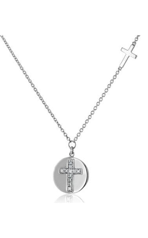Diamond Cross Necklace by Zeghani