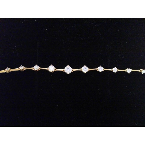 18K Yellow Gold Hearts on Fire  Diamond Bracelet