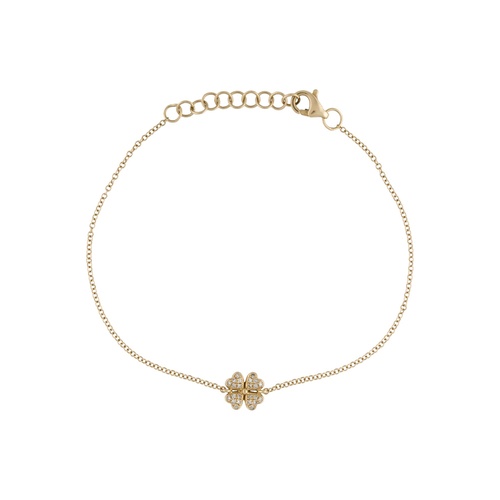 14K Yellow Gold Shy Creation  Diamond Bracelet