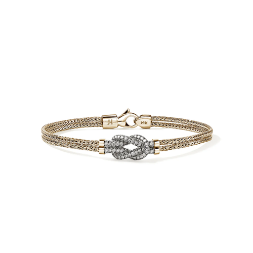 14K Yellow Gold John Hardy  Diamond Bracelet