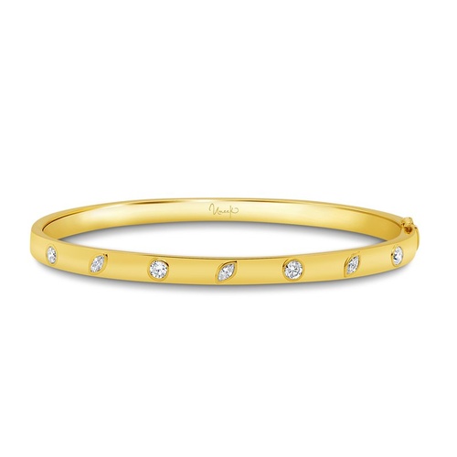 14K Yellow Gold Uneek  Diamond Bracelet