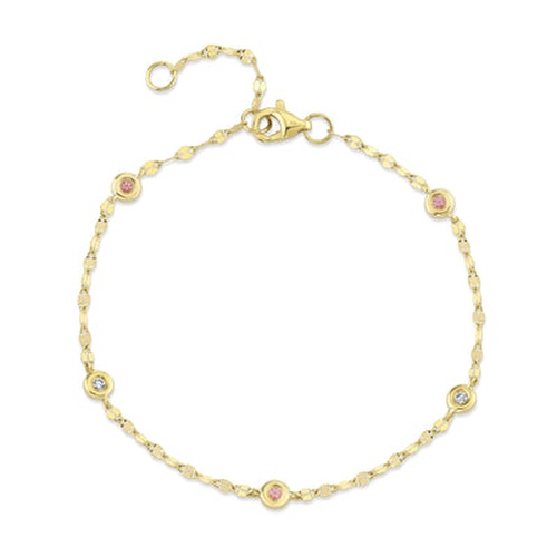 14K Yellow Gold Shy Creation  Diamond Bracelet