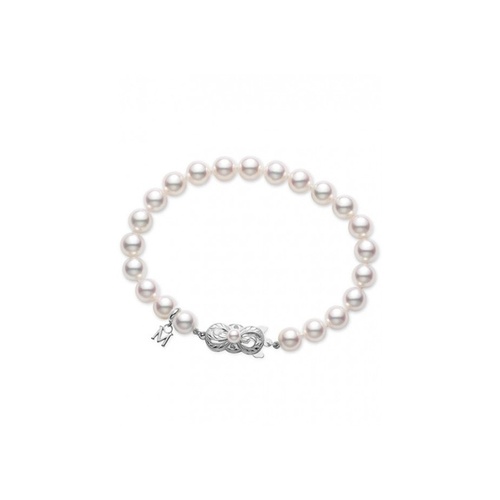 18K White Gold Mikimoto   Bracelet